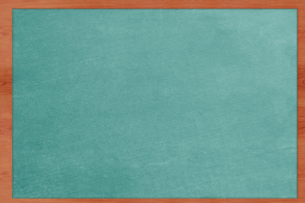  A blank chalkboard 